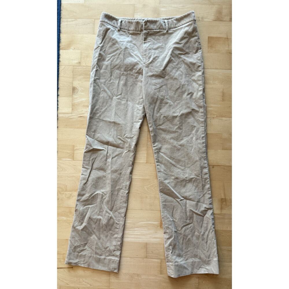 Ralph Lauren Black Label Corduroy Sz 6 Tan Khaki Straight Leg Trousers Pants